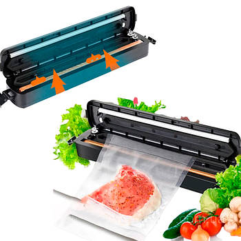 Домашній Вакууматор для харчових продуктів, Vacuum Sealer, Чорний / Пакувальник вакуумний для їжі