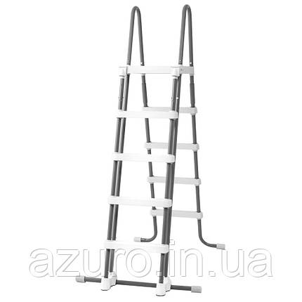 Драбина з платформою для басейну Intex 28077 (132 см, 4 знімні сходинки), фото 1