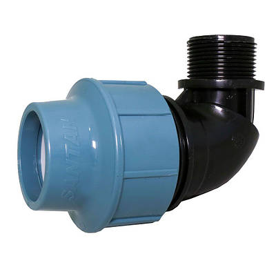 Коліно із зовнішньою різьбою 50х1 1/2" дюйма, фітинги для поліетиленових труб