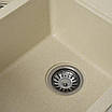 Гранітна мийка для кухні Platinum 7850 HARMONY матова Пісок, фото 4