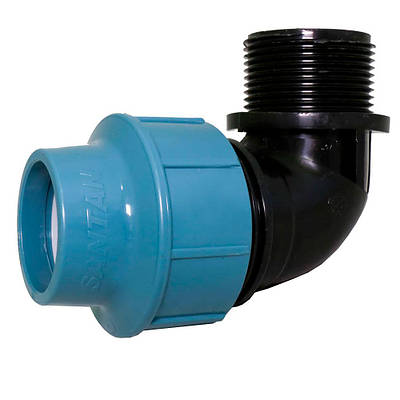 Коліно із зовнішньою різьбою 50х2" дюйма, фітинги для поліетиленових труб