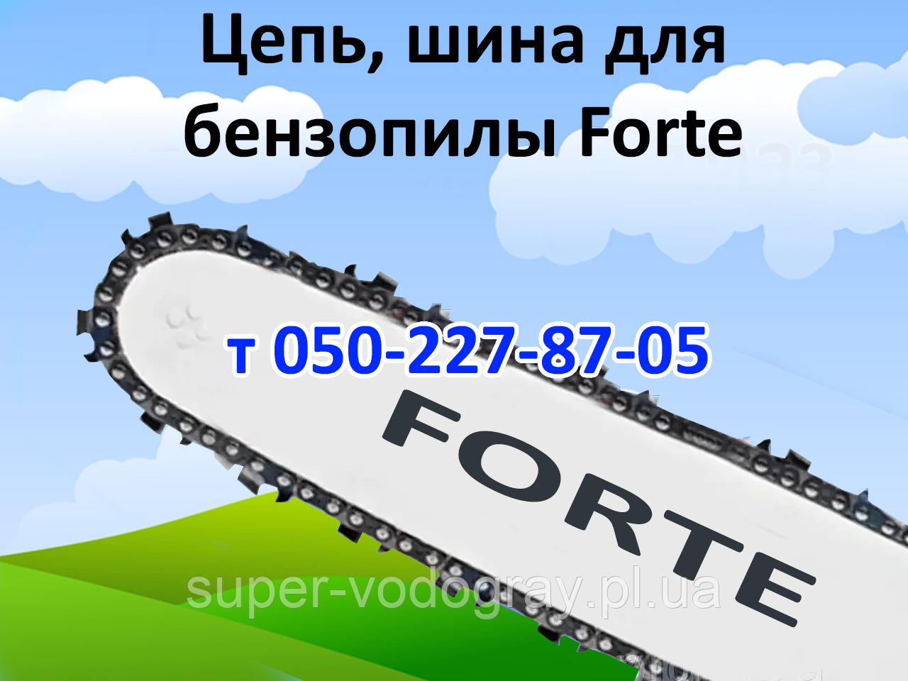 Ланцюг, шина для бензопили Forte, фото 1
