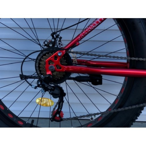 Горный велосипед TopRider FatBike 215 26" стальной Красный - фото 5 - id-p1766600902