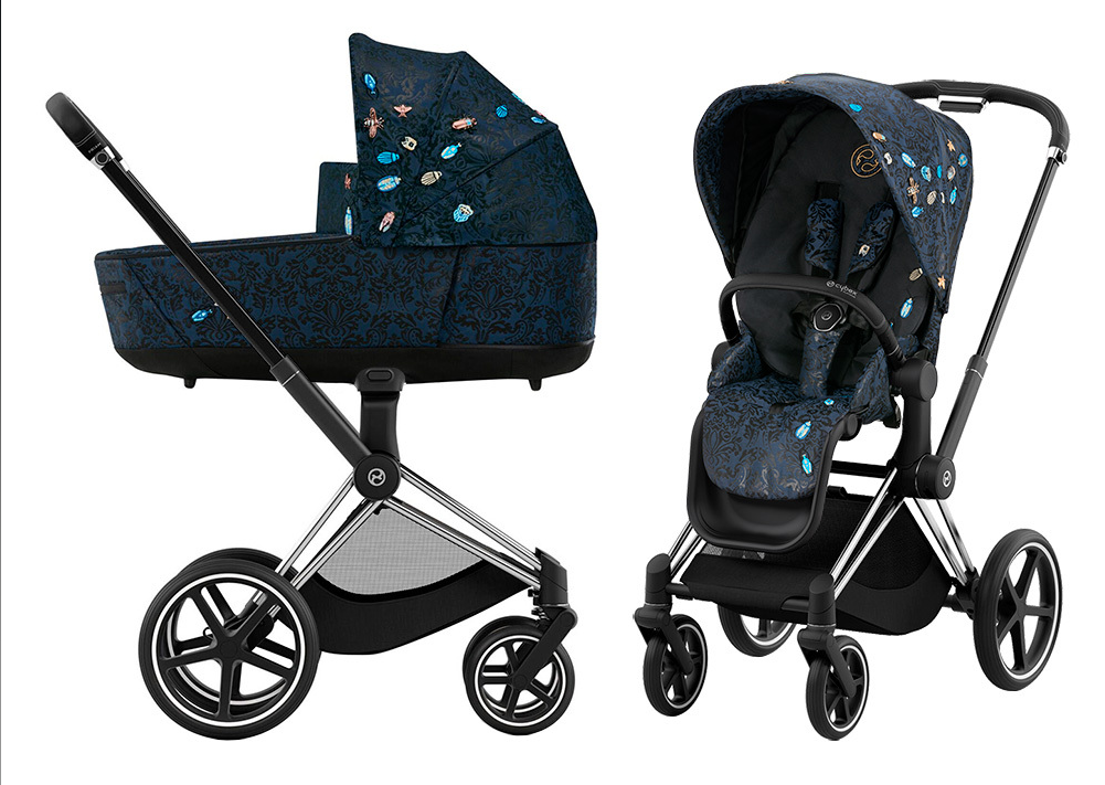 Cybex Priam 4.0 коляска 2 в 1 Jewels of Nature шасі Chrome Black
