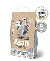 Еконаповнювач для гризунів ASAN целюлоза срібло (особливий нейтралізатор запаху) 03538