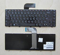 Клавіатура для ноутбука Dell Inspiron 5520, M4110, M5040, M5050, N4110, N5040, N5050 із фреймом EN чорна БВ