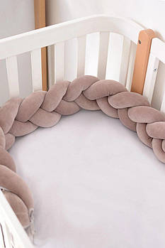 Захист у ліжечко Бампер-коса Baby Veres Mokko 120х15 см