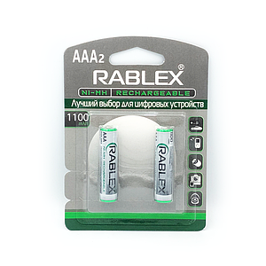 Акумулятори AAA (HR03) Rablex 1100mAh (2шт.)