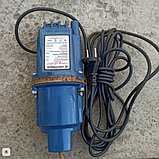 Вібраційний Насос електричний для колодязя Урожай-Бриз 2х клапанний Нижній забір води свердловин поливу Насоси, фото 7