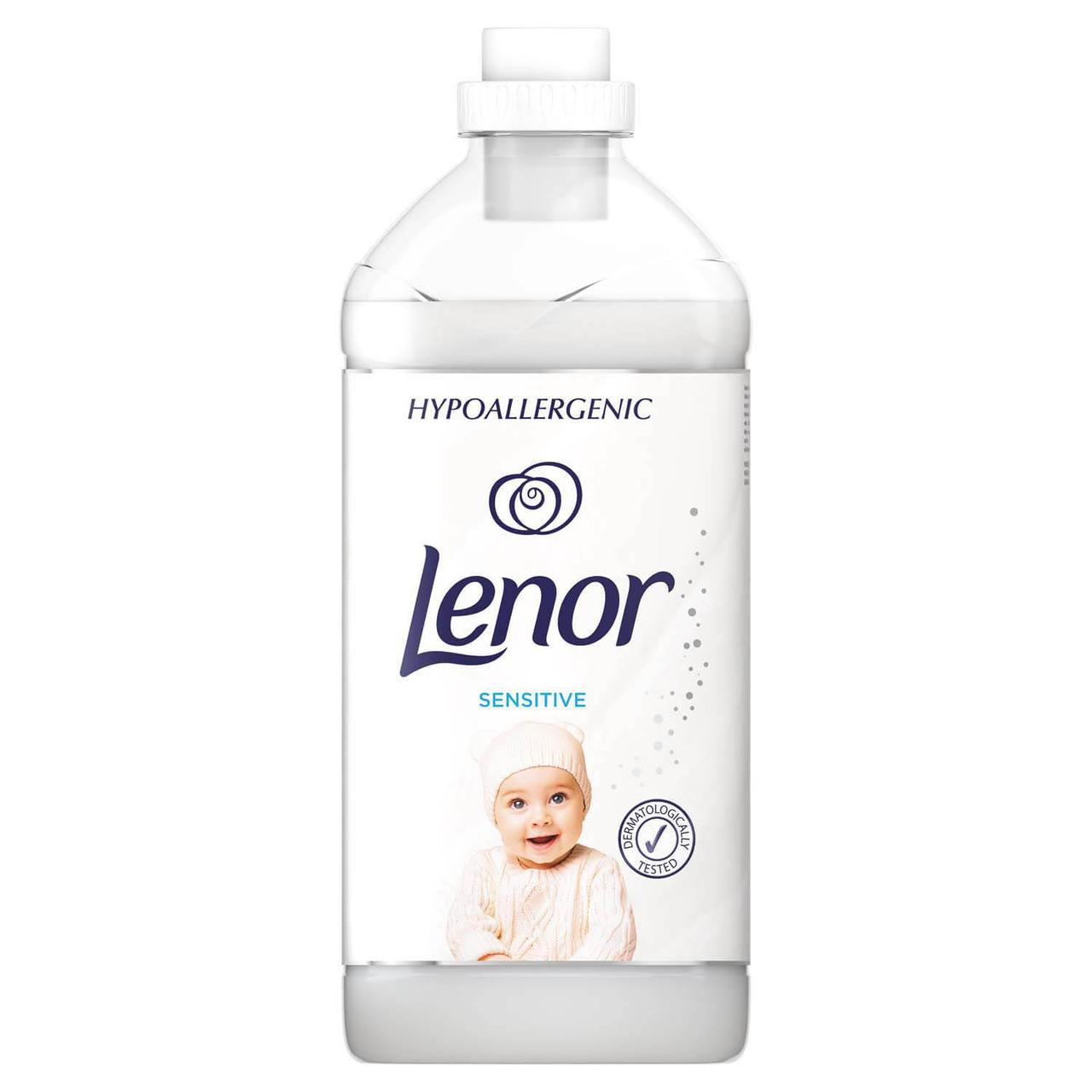 Кондиціонер концентрований для дитячої білизни Lenor Sensitive для чутливої шкіри 1.8 л