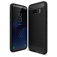 Чохол Fiji Polished Carbon для Samsung S8 Plus (G955) противоударный бампер чорний