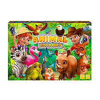 Настольная игра Animal Discovery G-AD-01-01U Danko Toys, развивающая, развлекательная игра викторина для детей