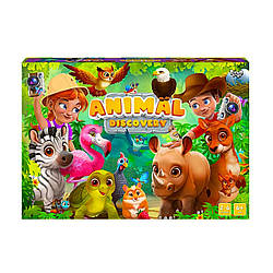 Настільна гра Animal Discovery G-AD-01-01U Danko Toys, розвиваюча, розважальна гра, вікторина для дітей