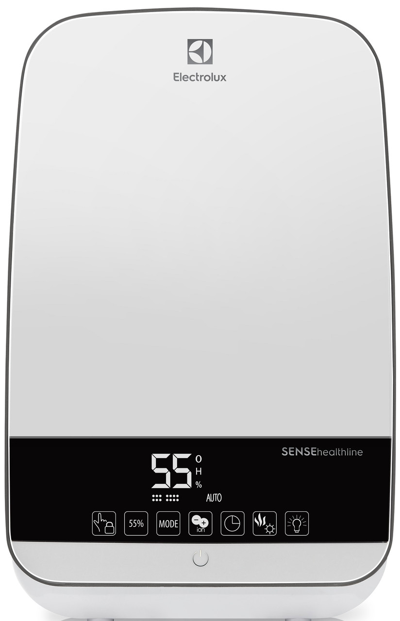 Electrolux Зволожувач повітря SENSEhealthline EHU-3315D 5.5 л, 50 м2, 400 мл/г, ультразвуковий, іонізатор,