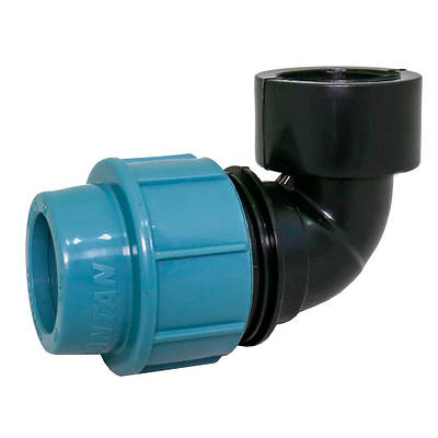 Коліно з внутрішньою різьбою 20х3/4" дюйма, фітинги для пластикових труб