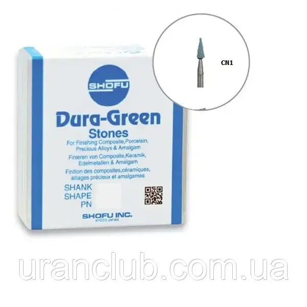 DURA-GREEN КАРБОНДОВАНІ КАМЕННІ З КЕРАМІЧНИЙ СВЯЗОКИЙ.SHOFU