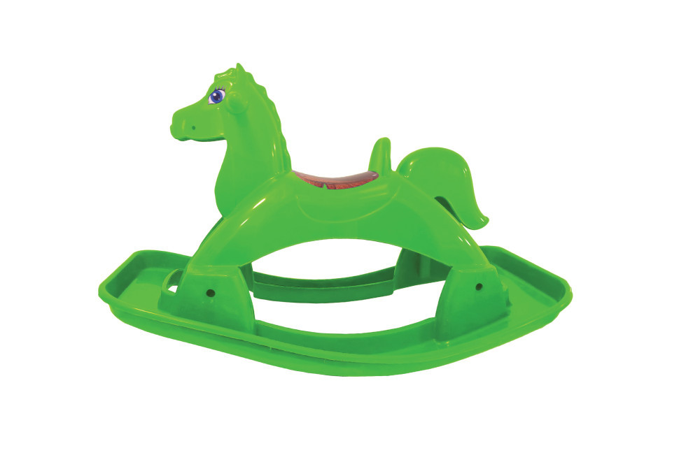 Лошадка-качалка Doloni Toys 05550/6 Зелёная от LamaToys - фото 1 - id-p1766609845