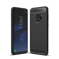 Чохол Fiji Polished Carbon для Samsung S9 (G960) противоударный бампер чорний