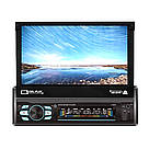 Автомагнітола 1DIN з висувним екраном, магнітола з виїзним сенсорним монітором, USB, Bluetooth, фото 8