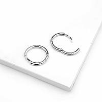 Срібні сережки 964 кільця круглі