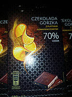 Чорний шоколад Luximo з апельсином,70% какао