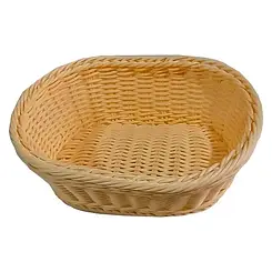 Плетений пластиковий кошик для хліба 25х20 см Empire EM-9784