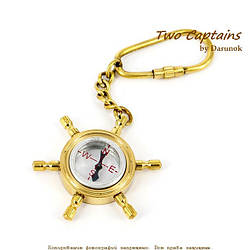 Гарний компас брелок штурвал "Морська миля" NIS016