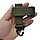 Карабін Molle тактичний E-Tac LP-411A Green військовий арміський для ременя рюкзака пояса, фото 3