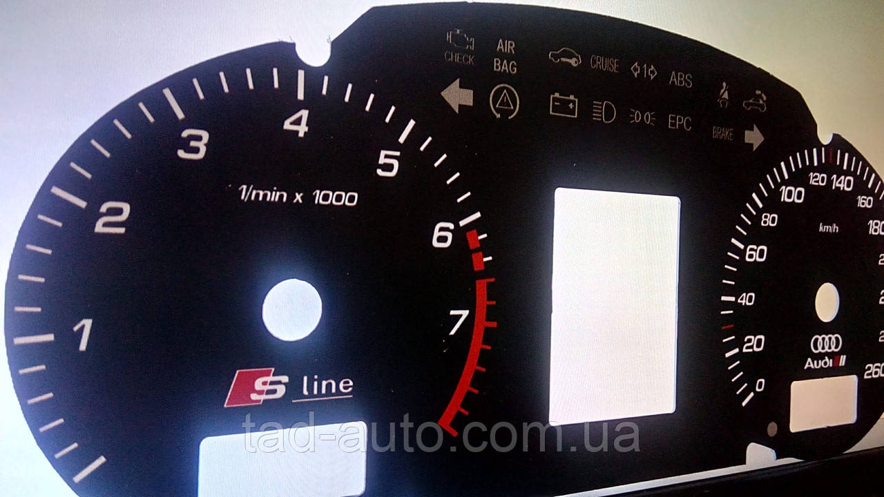 Шкалы приборов Audi A4B6