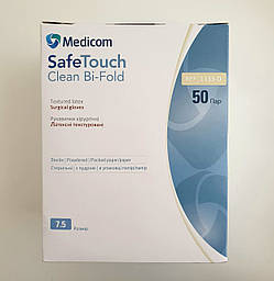 Рукавички латексні опудрені стерильні Medicom, розмір 7,5 (50 пар, фото 1