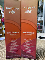 7/34 мідно-золотистий блонд INEBRYA COLOR Крем-фарба для волосся на насінні льону і алое віра 100мл