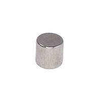 Магнит NdFeB, диск/цилиндр D4 x 4 mm (N38), Ni+Cu+Ni (никель) HHII