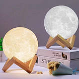 Світлодіодний нічник акумуляторний з usb Moon Lamp 13 см, Нічні світильники DE-854 для дітей, фото 6