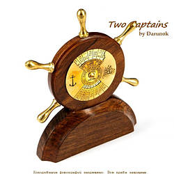 Настільний календар зі штурвалом 100 років NIS448C