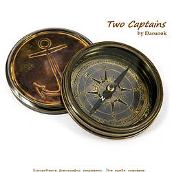 Компас морський туристичний з якором на кришці 7221SA