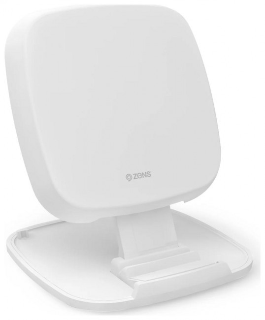 ZENS Fast Wireless Charger Stand / Base 10W White, фото 1