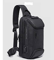 Однолямочный рюкзак Bange BG-7082 влагостойкий пылезащитный кодовый замок 9л черный
