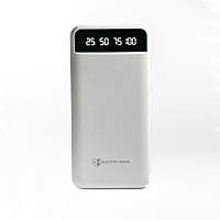 Power Bank 20000 mAh з ліхтариком type-c Білий