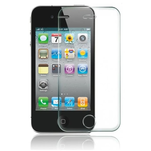Захисне скло Tempered Glass для iPhone 4/4S (0.3mm) + задня плівка