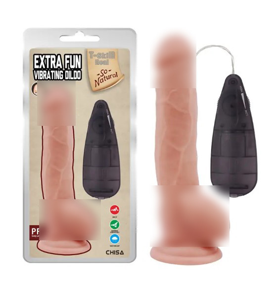Тілесний вібратор на присоску та пультом Extra Fun Vibrating Dildo | Puls69, фото 1