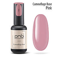 База для гель-лаку каучукова камуфлювальна PNB Camouflage Base Pink, 8 мл