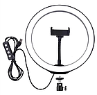 ОПТ Кільцева світлодіодна селфи лампа Selfie Ring Fill Light ZD666 10 Вт D=26 см 5500K - 3200К, фото 2