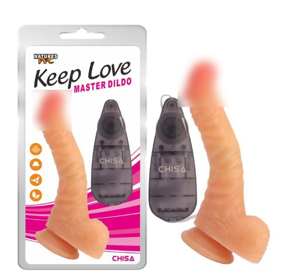 Вібратор на присоску з пультом керування Keep Love Master Dildo | Puls69, фото 1