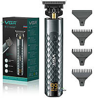 Триммер для бороды для волос для стрижки аккумуляторный VGR 5W 800mAh (V-077)