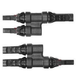 Конектор 2 в 1 для сонячних батарей розгалужувач T-branch MC4 пара