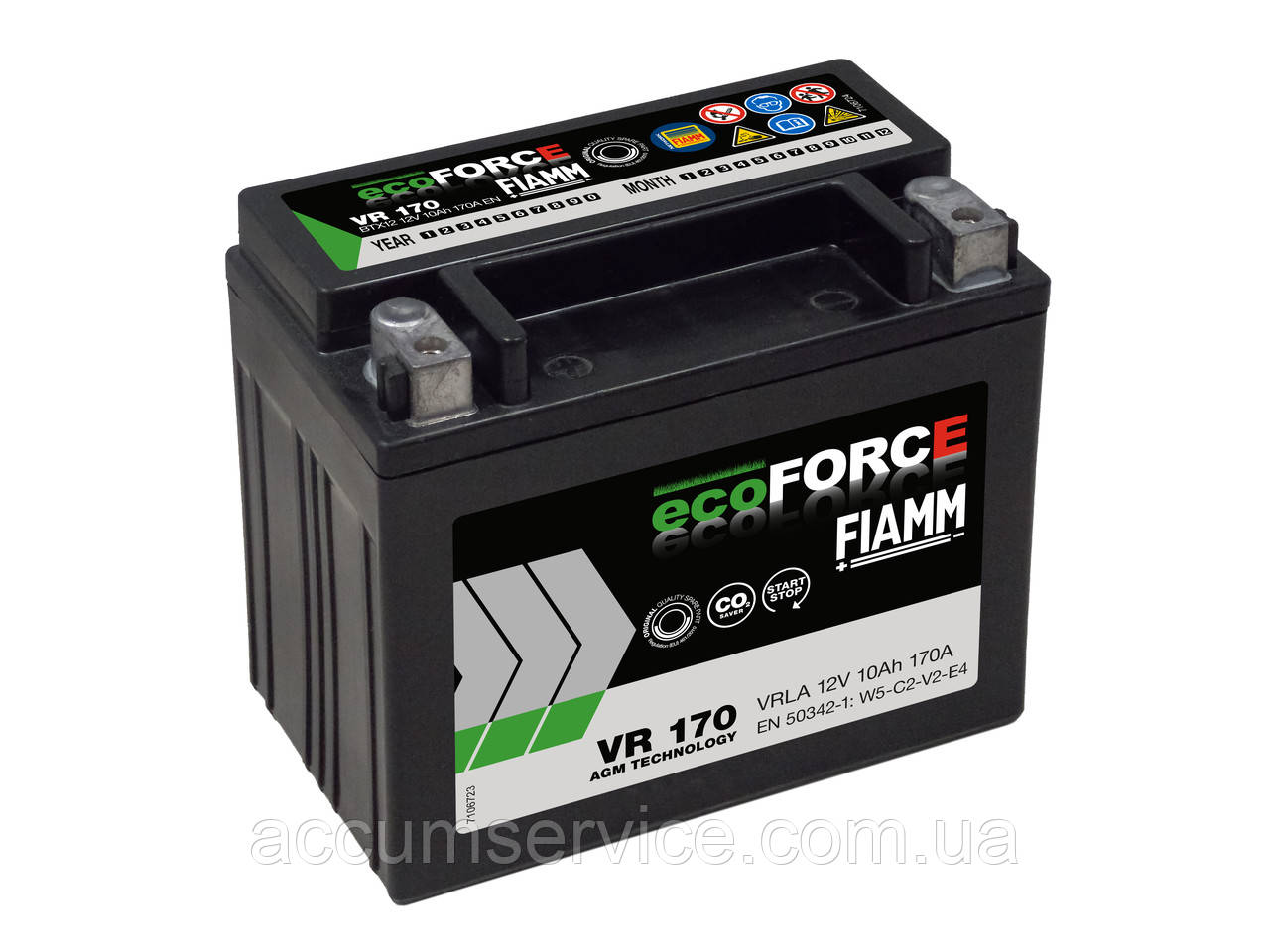 Акумулятор FIAMM ECOFORCE AGM VR 170 BTX12