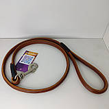 Повідець з натуральної шкіри 20 мм 1300 мм, фото 2