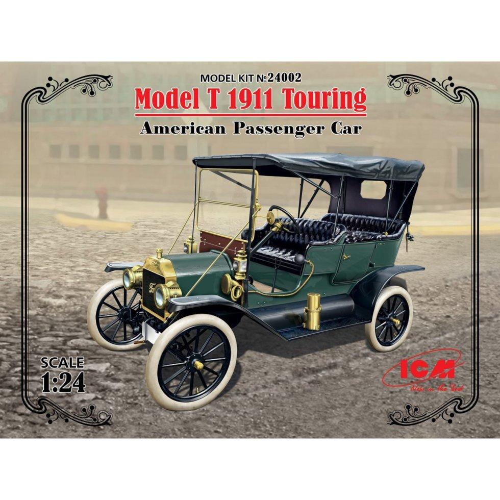 MODEL T 1911 TOURING. Збірна модель американського пасажирського автомобіля у масштабі 1/24. ICM 24002