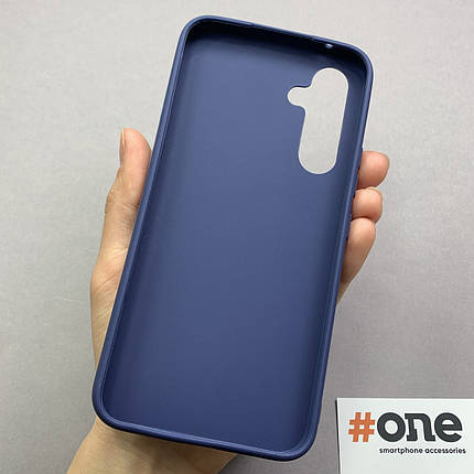 Чохол для Samsung Galaxy A54 5G однотонний силіконовий чохол на телефон самсунг а54 5г темно-синій pln, фото 2