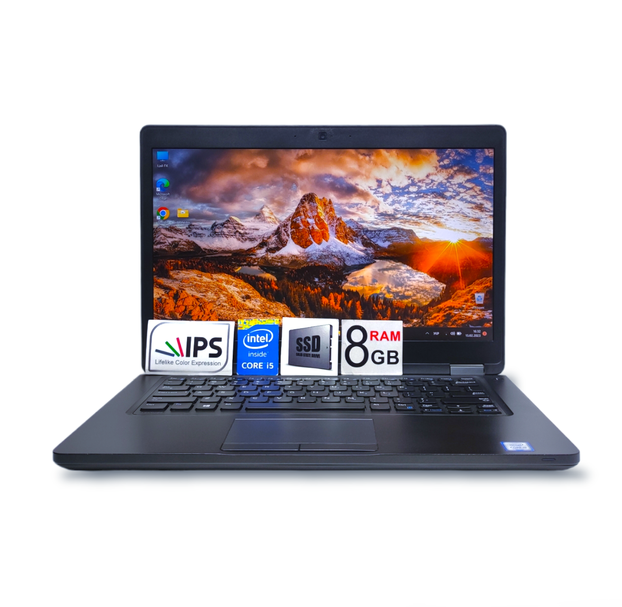 Бізнес Ноутбук Dell Latitude 5480 14.1 IPS FHD Core i5-7300U 8GB Ram SSD256GB Intel HD Graphics 620